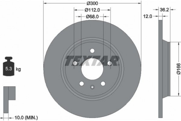 Textar Δισκόπλακα - 92160103