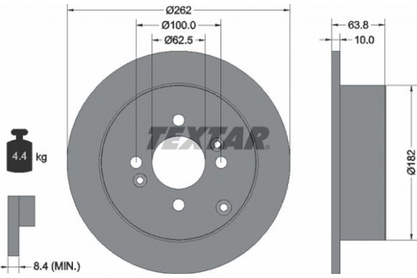 Textar Δισκόπλακα - 92161303