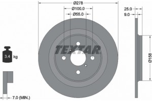 Textar Δισκόπλακα - 92161903