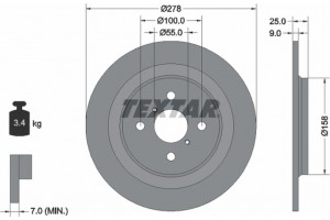 Textar Δισκόπλακα - 92161903
