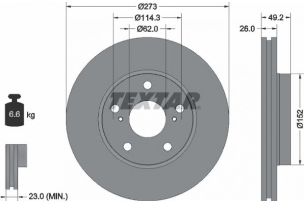 Textar Δισκόπλακα - 92163703