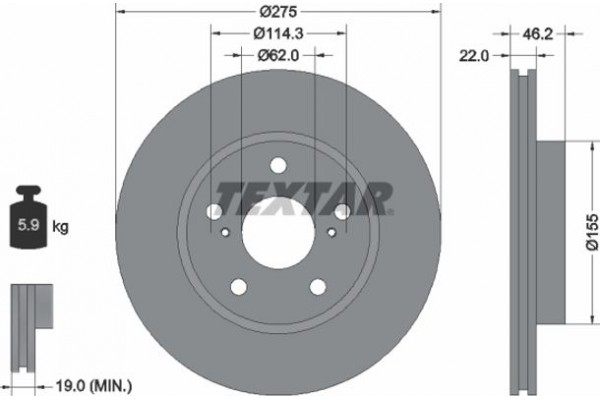 Textar Δισκόπλακα - 92163803