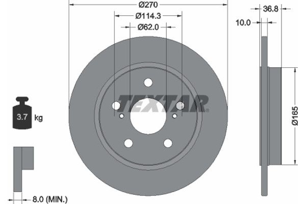 Textar Δισκόπλακα - 92164003