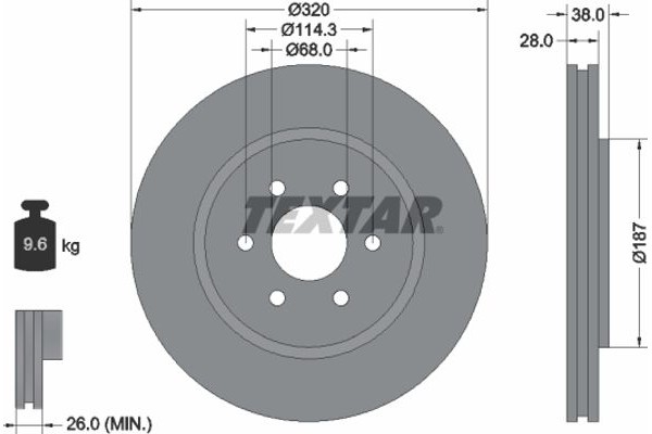 Textar Δισκόπλακα - 92164405