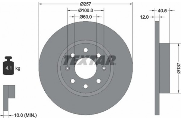 Textar Δισκόπλακα - 92164603