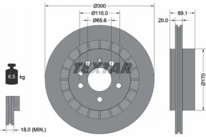 Textar Δισκόπλακα - 92164900