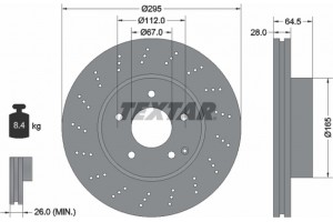 Textar Δισκόπλακα - 92165005