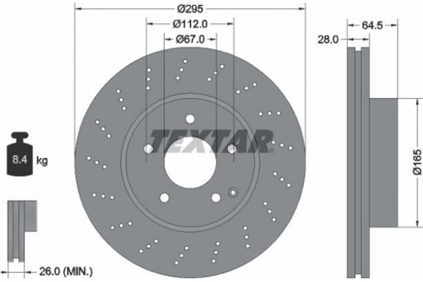 Textar Δισκόπλακα - 92165005