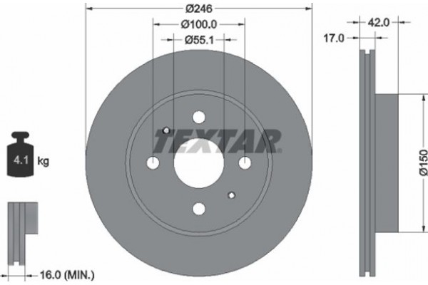 Textar Δισκόπλακα - 92165603