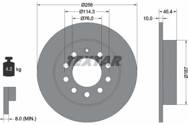 Textar Δισκόπλακα - 92166700