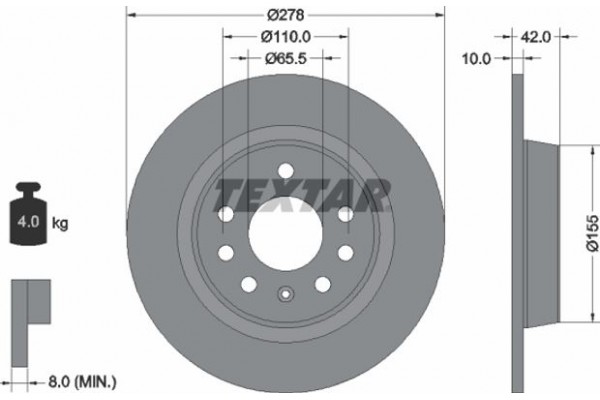 Textar Δισκόπλακα - 92167603