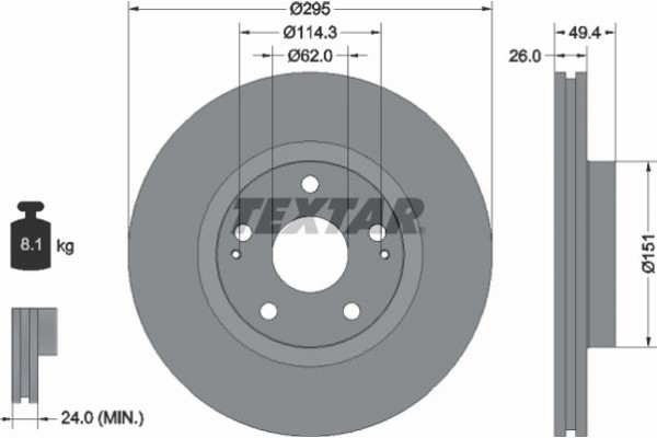 Textar Δισκόπλακα - 92168003