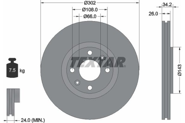 Textar Δισκόπλακα - 92168503