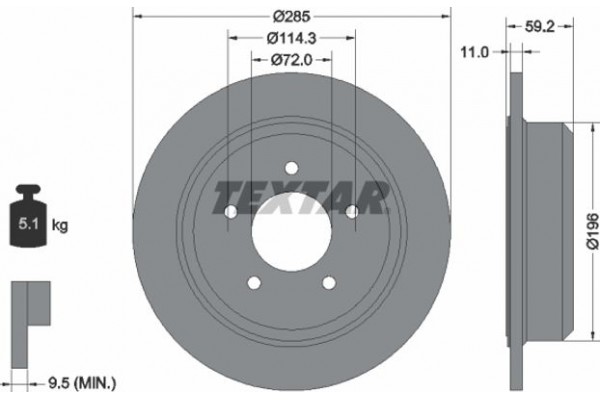 Textar Δισκόπλακα - 92169403