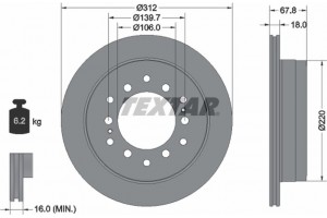 Textar Δισκόπλακα - 92170103