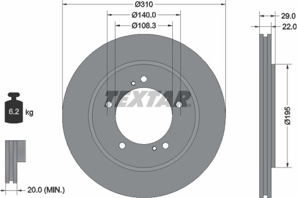 Textar Δισκόπλακα - 92170503