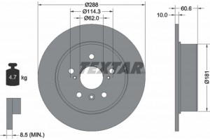 Textar Δισκόπλακα - 92174903