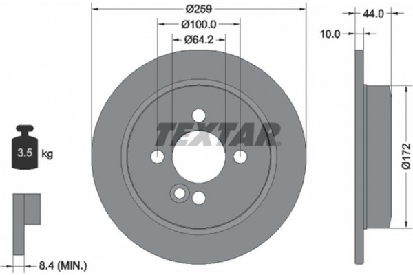 Textar Δισκόπλακα - 92175003 Textar Δισκόπλακα - 92175003