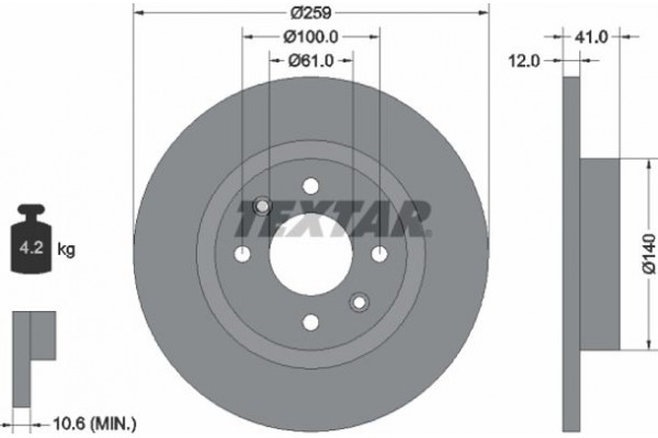 Textar Δισκόπλακα - 92175103