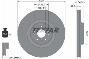 Textar Δισκόπλακα - 92176603