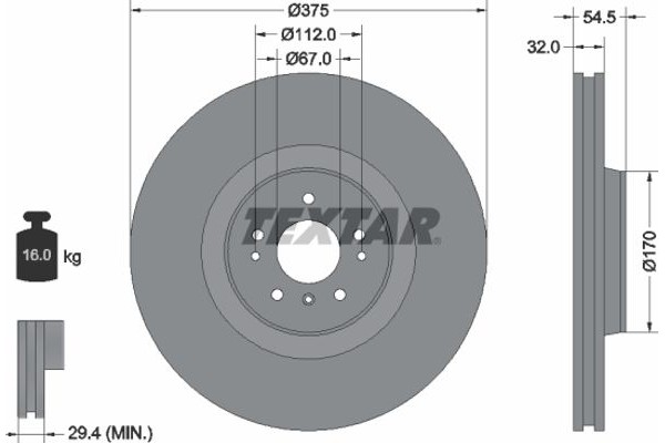 Textar Δισκόπλακα - 92176603