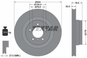 Textar Δισκόπλακα - 92185103