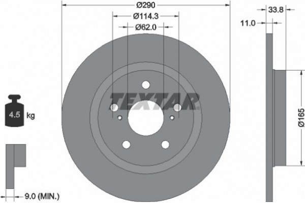 Textar Δισκόπλακα - 92195200