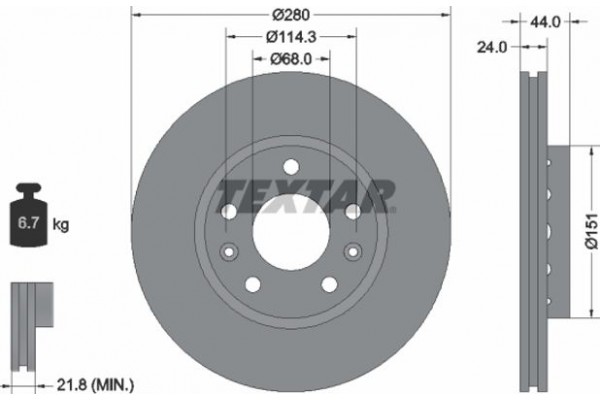 Textar Δισκόπλακα - 92195505