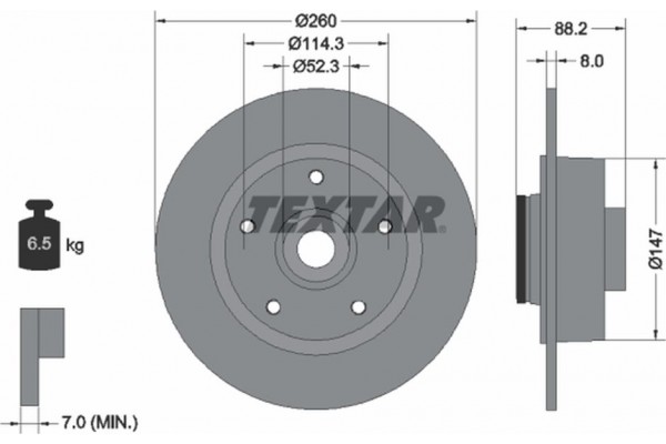Textar Δισκόπλακα - 92195903 Textar Δισκόπλακα - 92195903