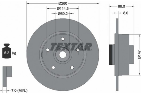 Textar Δισκόπλακα - 92196003