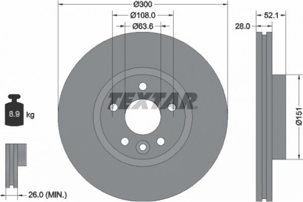 Textar Δισκόπλακα - 92196905