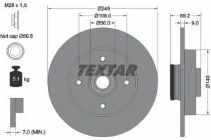 Textar Δισκόπλακα - 92202103
