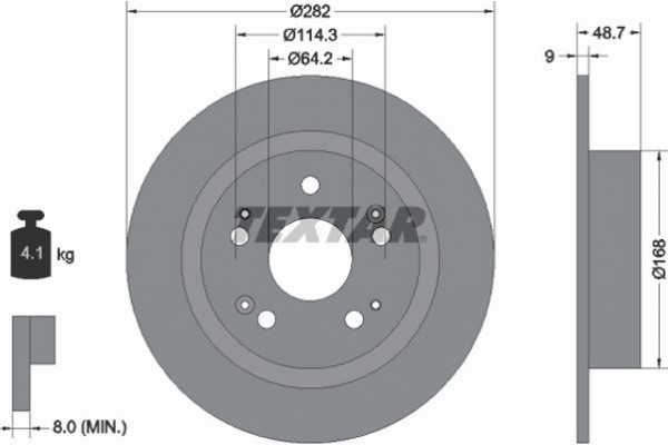 Textar Δισκόπλακα - 92204300