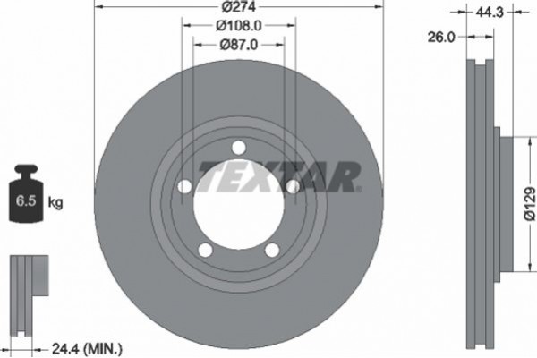 Textar Δισκόπλακα - 92221800