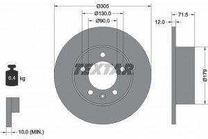 Textar Δισκόπλακα - 92228700