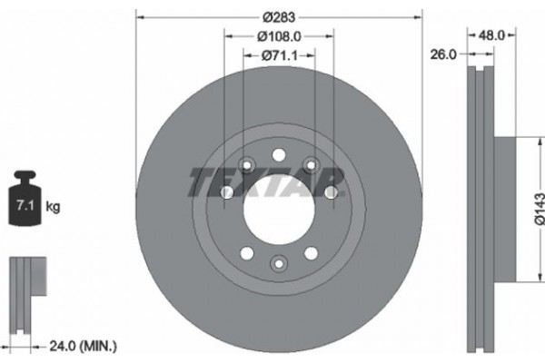 Textar Δισκόπλακα - 92232503