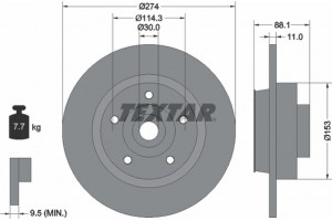 Textar Δισκόπλακα - 92232603