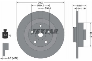 Textar Δισκόπλακα - 92233103