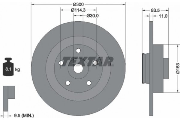 Textar Δισκόπλακα - 92233103