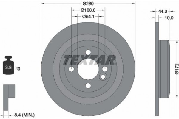 Textar Δισκόπλακα - 92234003