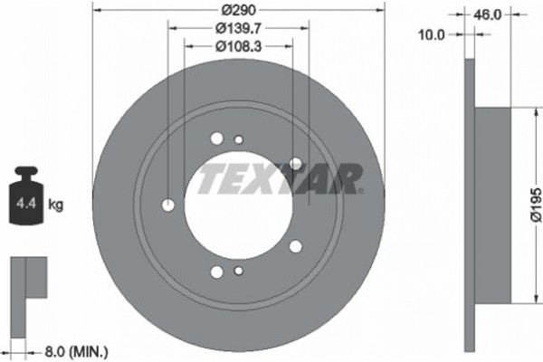 Textar Δισκόπλακα - 92237300