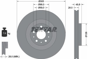 Textar Δισκόπλακα - 92237603