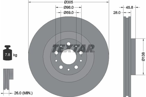 Textar Δισκόπλακα - 92237603