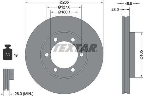 Textar Δισκόπλακα - 92238100