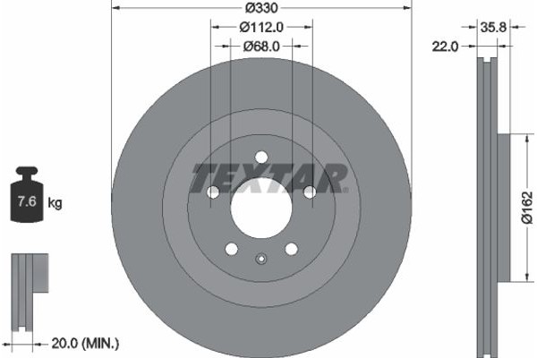 Textar Δισκόπλακα - 92238305