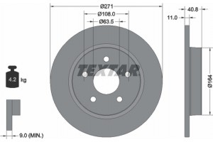 Textar Δισκόπλακα - 92239003