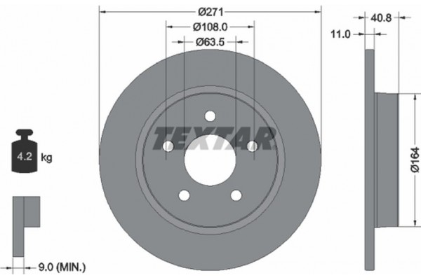 Textar Δισκόπλακα - 92239003