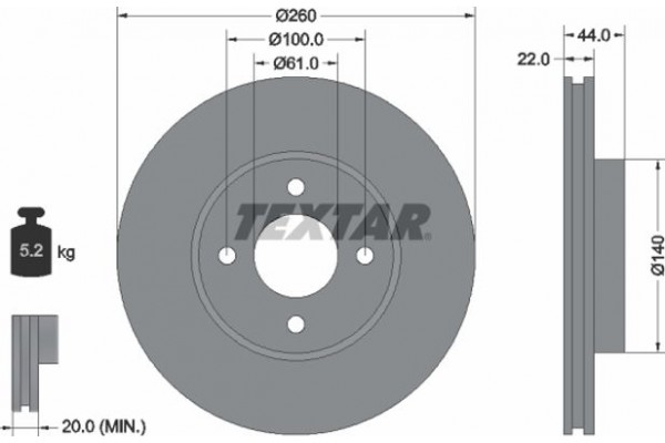 Textar Δισκόπλακα - 92239903