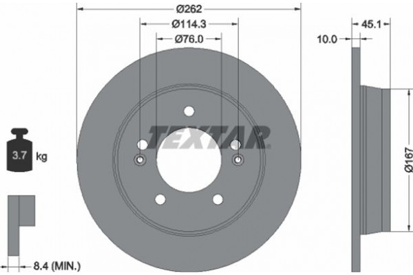 Textar Δισκόπλακα - 92240003