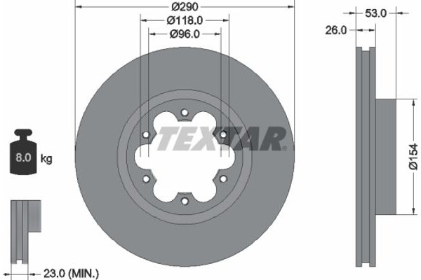 Textar Δισκόπλακα - 93240600